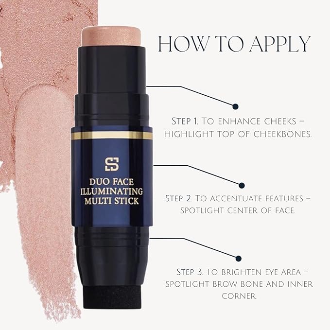 Duo Face Illuminating Multi Stick, Dual-Use Applicator for Perfect Blend, .3 Ounce (Day Glow)