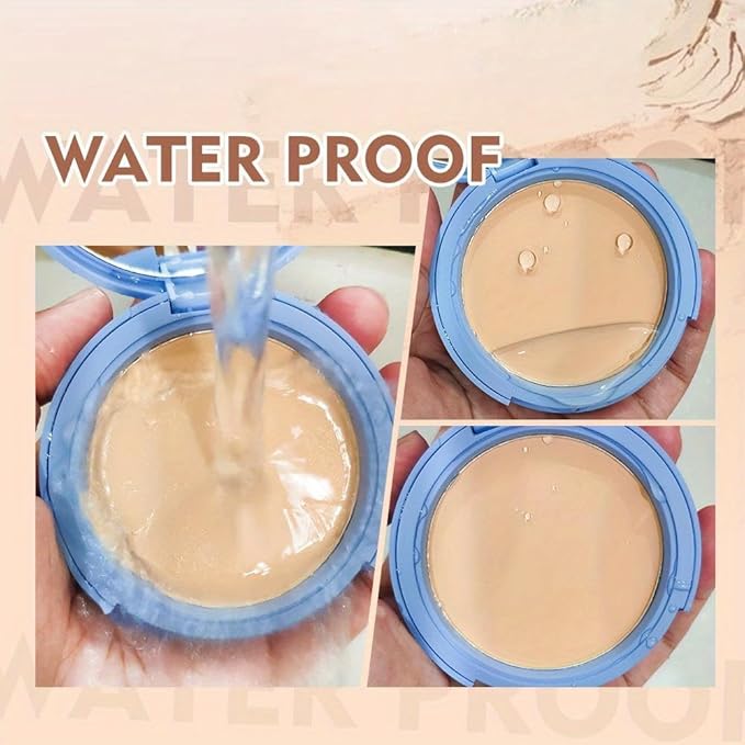 SACE LADY Smooth Primer and Flawless Foundation and Oil Control Face Powder, Long Lasting Coverage Waterproof Natural Cosmetics Kit