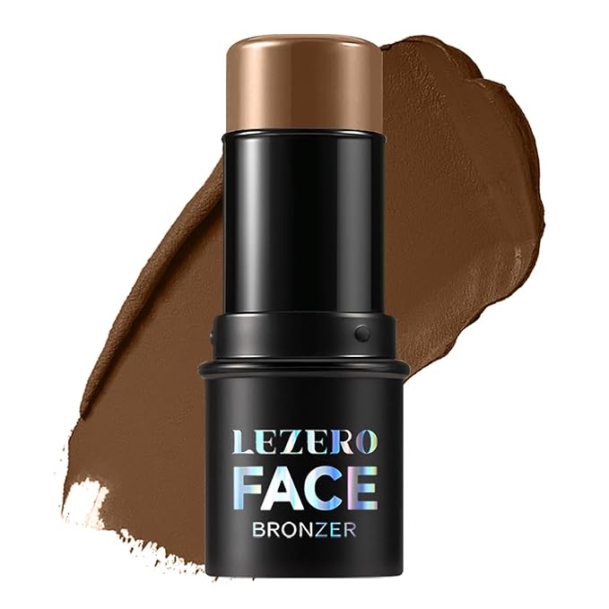 Cream Bronzer Stick, Multi-use Contour Stick for Face Shaping, Matte Finish Beauty Wand for Sculpt the Face, Easy to Apply, Longwear, Waterproof, Buildable and Blendable Color (#15, 1PC)