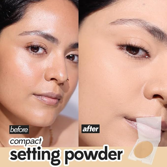 RUBY'S ORGANICS Compact Setting Powder Matte Complexion with SPF for Women, Absorbs Oil, Conceals & Gives Radiant Skin, Improves Skin Texture, Cruelty Free, Vegan & Paraben Free - Shade SP2, 9g