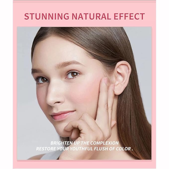 Blush Stick Set Matte Cream Blush Stick for Cheeks, Eyes and Lips Natural Makeup Waterproof Long Lasting (Set 01)