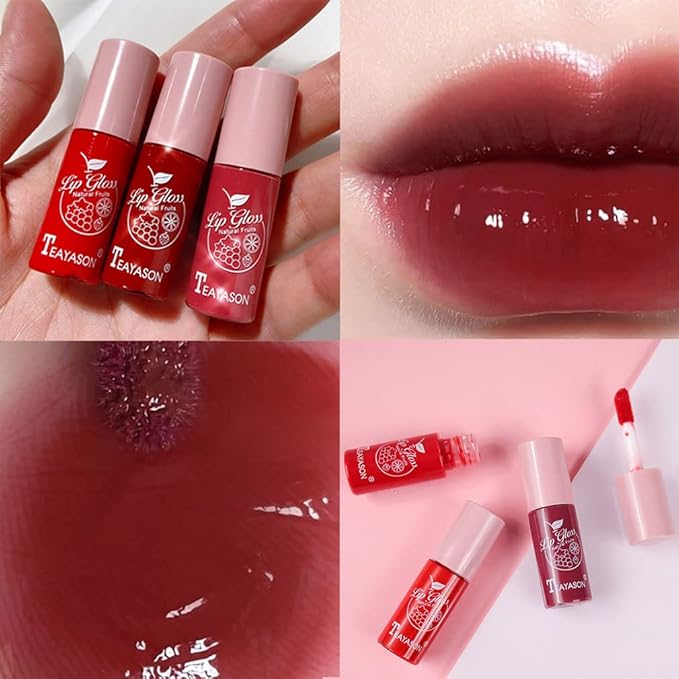 10 Color Lip Stain Set, Plumping Mini Liquid Lipstick, Korean Lip Gloss, Long Lasting, Non-Stick, Waterproof, High Pigment, Vivid Color Lip Tint Makeup