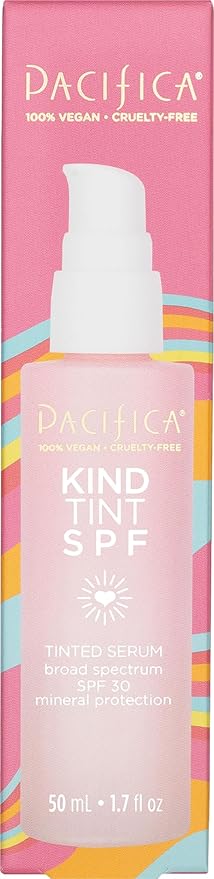 Pacifica Kind Tint SPF 30 Vegan Collagen Primer – Tinted Mineral Sunscreen & Makeup Primer, Broad Spectrum UVA/UVB Protection, Hydrates & Primes, Vegan