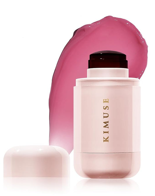 KIMUSE Jelly Cheek & Lip Tint, Watercolor Blush, Multi-Use Makeup, Tint for Cheeks, Lips & Eyes, Lightweight, Sheer & Buildable Color, Vegan Formula, Cruelty-Free