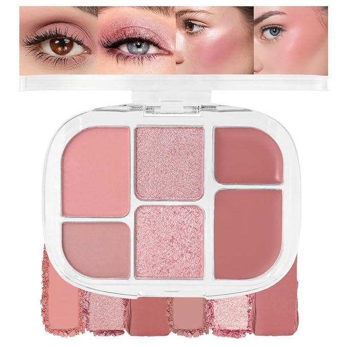 All-in-One Makeup Palette β High Pigment Contour, Blush & Eyeshadow β Matte & Shimmer Finishes β Long-Lasting, Blendable & Lightweight β Professional & Daily Makeup Kit (02#, (Pack of 1))