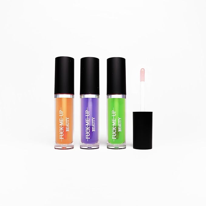FMU Beauty Hyper Hue Lip & Cheek Tint for Bright Colorful Festival Makeup (Matrix (Green))