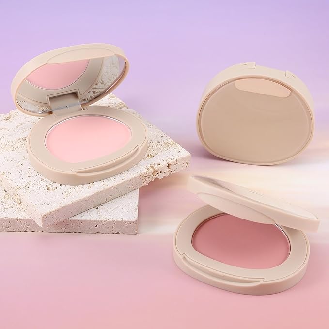 Boobeen Powder Blush Matte Single Color, Pressed Face Makeup Blusher High Pigment for Colorful, Long-wear Glow, Natural Flush Tint for Cheeks