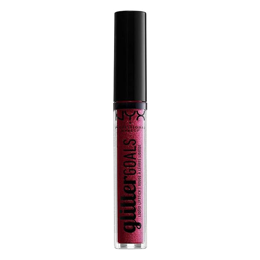 NYX PROFESSIONAL MAKEUP Glitter Goals Liquid Lipstick - Bloodstone, Berry With Multi-Dimensional Glitter