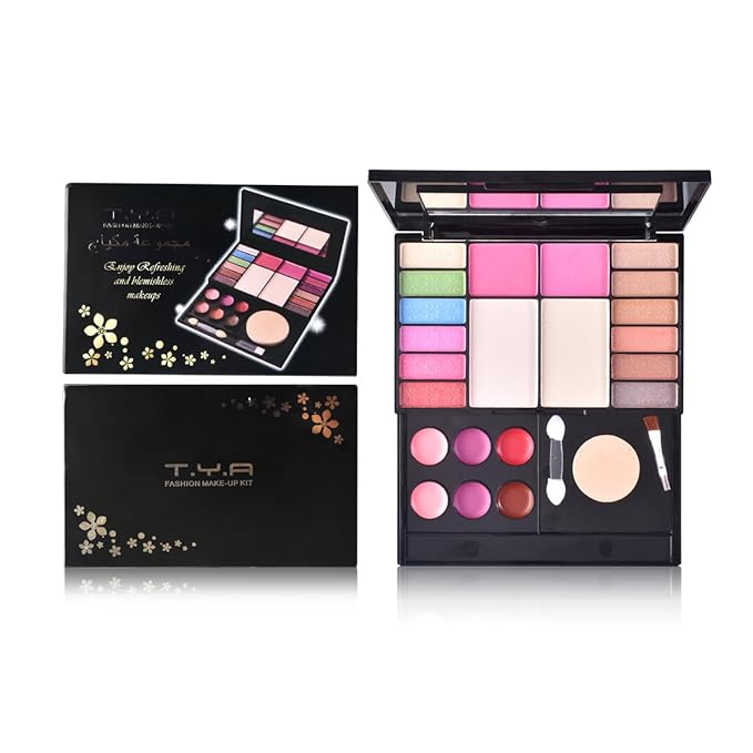 LAMUSELAND Professional All in One Makeup Kit, Travel Makeup Palette Gift Set for Women Full Kit, including Eyeshadow, Blush, Powder, Lipstick (1)