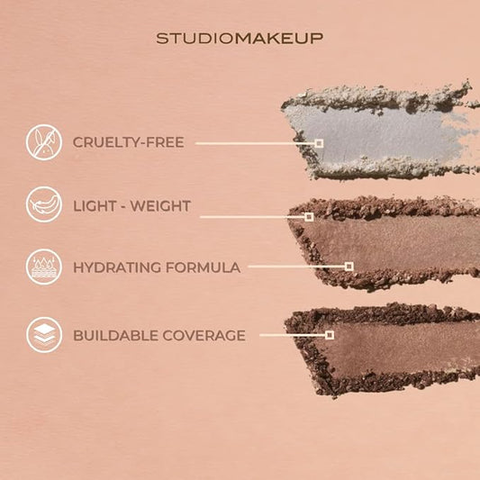 Studiomakeup Face Highlighter Powder - Lightweight, Shimmery Highlighter Makeup Texture Powder - Easy to Apply Makeup Highlighter for All Skin Types