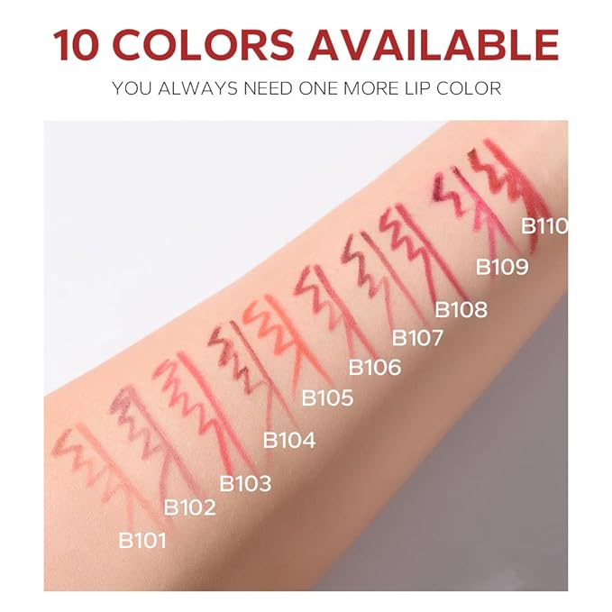 Ultra Fine Lip Liner Non-Stick Cup Not Fade Waterproof Velvety Nude Long-lasting Comestic Tool,Assorted Colors High Pigmented Matte Smooth Soft Pencils Natural Lip Makeup Lip Liners