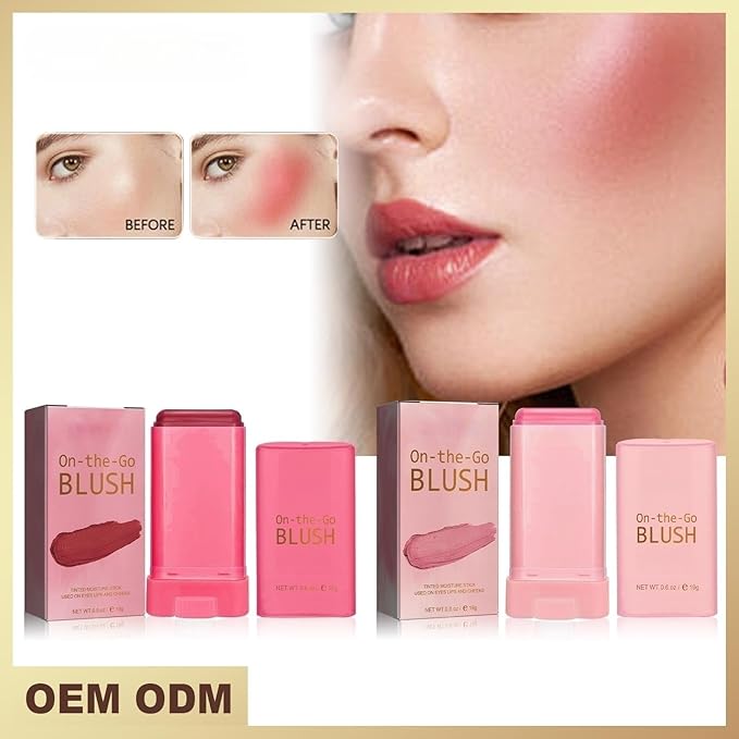 Rare Beauty Liquid Blush Stick Cream Blusher, On-The-Go Blush Brushes for Makeup Cheeks, Suitable for All Skin Types (pink)