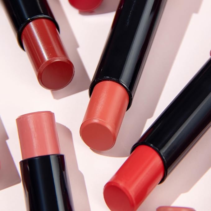 5Pcs Velvet Matte Nude Lipstick Set - Long-lasting Color, Silky Matte Finish, Soft Mousse Texture, Enhances Color and Plumps Lips, Lightweight and Non-Sticky (Set B, 5 Count (Pack of 1))