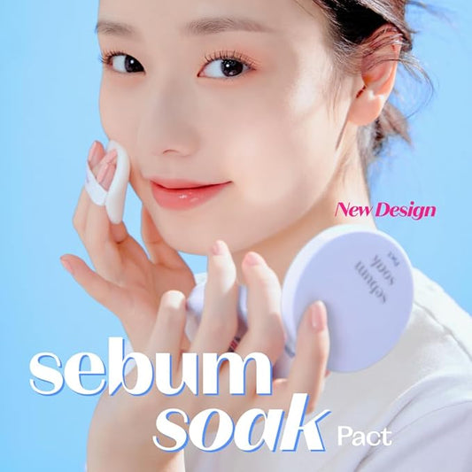 ETUDE Sebum Soak Powder 5g (23AD) | Makeup Powder for Oily Face with Sebum Control, Soft Skin Effect and Matte Finish | Flawless Long-Lasting Make up | Kbeauty