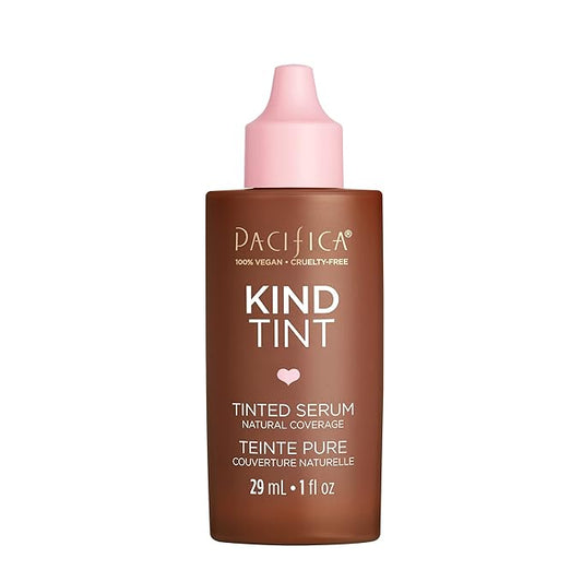 Pacifica Tinted Moisturizer – Kind Tint Serum, Lightweight Hydrating Foundation with Vegan Collagen & Hyaluronic Acid for Dewy Glow, Buildable Coverage, Vegan, 1 fl oz (Shade 02)