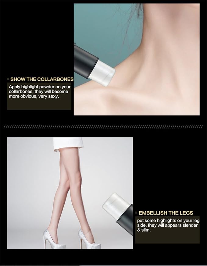 Illuminator Face Highlighter Makeup Sticks Pearl Shimmer Whitening Cream Shimmer Contouring Stick Foundation Stick Face Eye Nose Concealer Pen #1