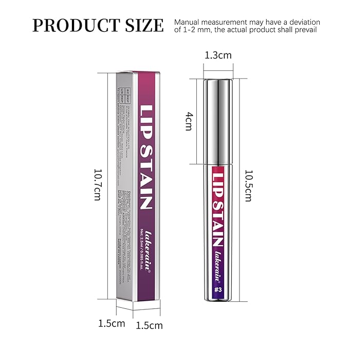 Peel Off Lip Tint 3 Colors Detachable Lip Liner Long Lasting Waterproof Matte Lip Gloss Liquid Lipstick Pigmented Lip Pencil (3Colors/Set)