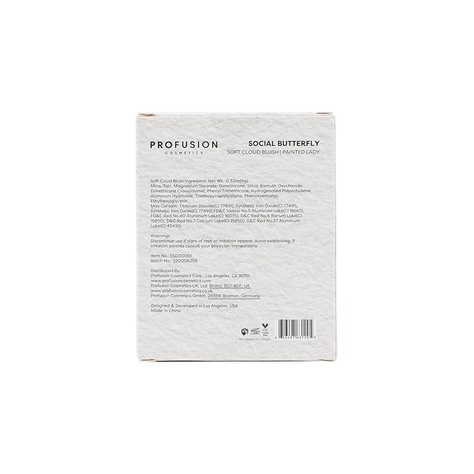 Profusion Cosmetics Empowered Social Butterfly Mousse Blush, Lightweight and Velvety Smooth Texture Improves Natural Flush,Unique Beauty with Radiant Glow (Painted Lady, Standard)