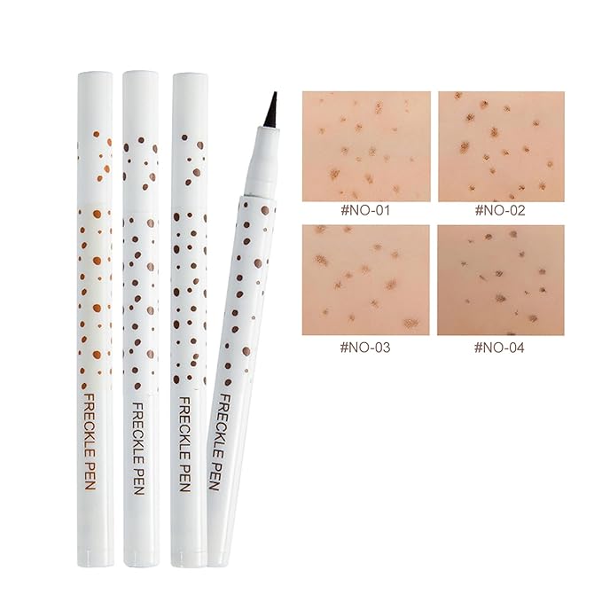 Light Brown Freckle Pen - Natural Waterproof Makeup Tool for Face & Body, Long Lasting Cosmetic Marker with Precision Tip, Vegan & Cruelty Free, Daily Use & Special Occasion