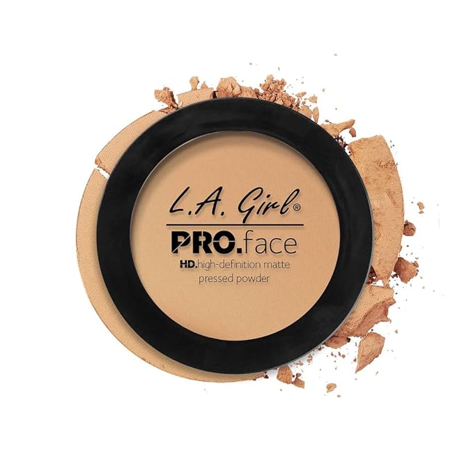 L.A. Girl Pro.Face Matte Pressed Powder, Soft Honey GPP608