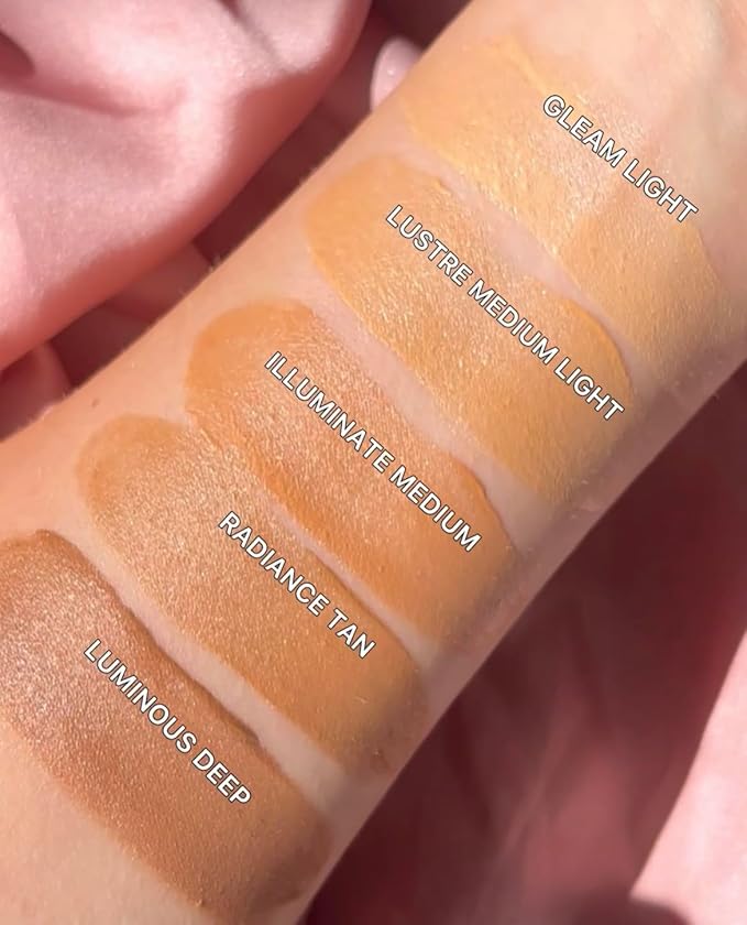 Revolution, Bright Light Face Glow, Lightweight & Brightening Multi-Use Skin Tint, Illuminating and Natural Glow Finish, Radiance Tan, 0.77 Fl. Oz