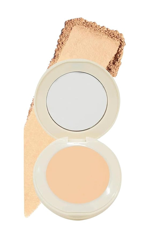 FARMASI Makeup BB All in One Powder, Lightweight, Long-Lasting Medium-Full Coverage with Flawless Finishing, will Look More Natural and Smooth Than Ever, 0.5 oz, Warm Medium