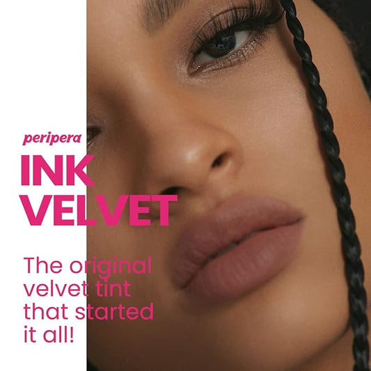Peripera Ink the Velvet Lip Tint - High Pigment Color, Longwear, Weightless, Not Animal Tested, Gluten-Free, Paraben-Free (029 COCOA NUDE (NEW))