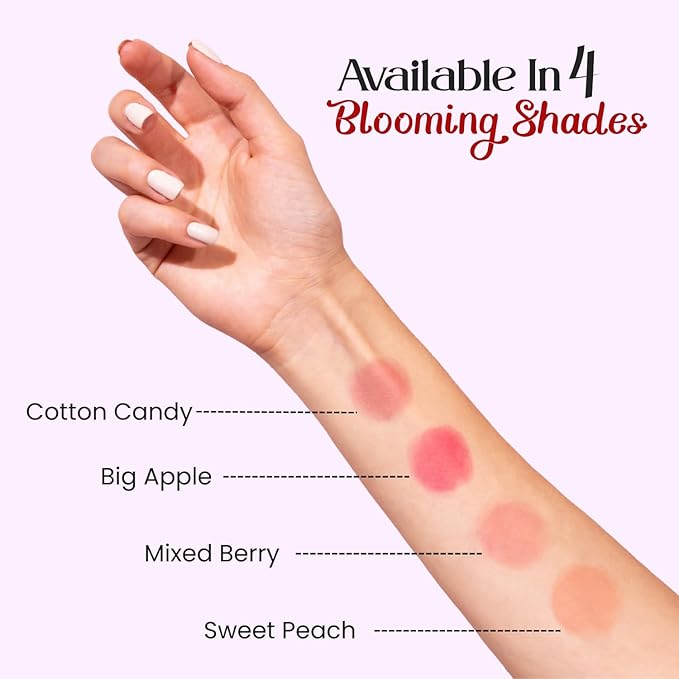 M2U NYC Light Pink Liquid Blush – Soft, Dewy Liquid Blush for Cheeks with High Pigment Color & Breathable Feel – Lightweight & Blendable, Long-Lasting Formula Infused with Rosehip Oil (Cotton Candy)