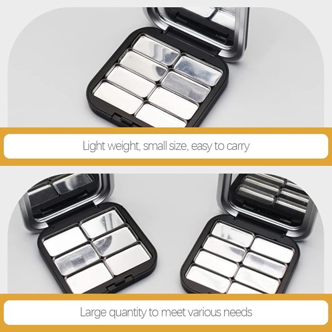 4pcs Empty Lipstick Palette DIY Lipstick Lip Balm Blusher Containers Refillable Makeup Eyeshadow Storage Case Box with Mirror