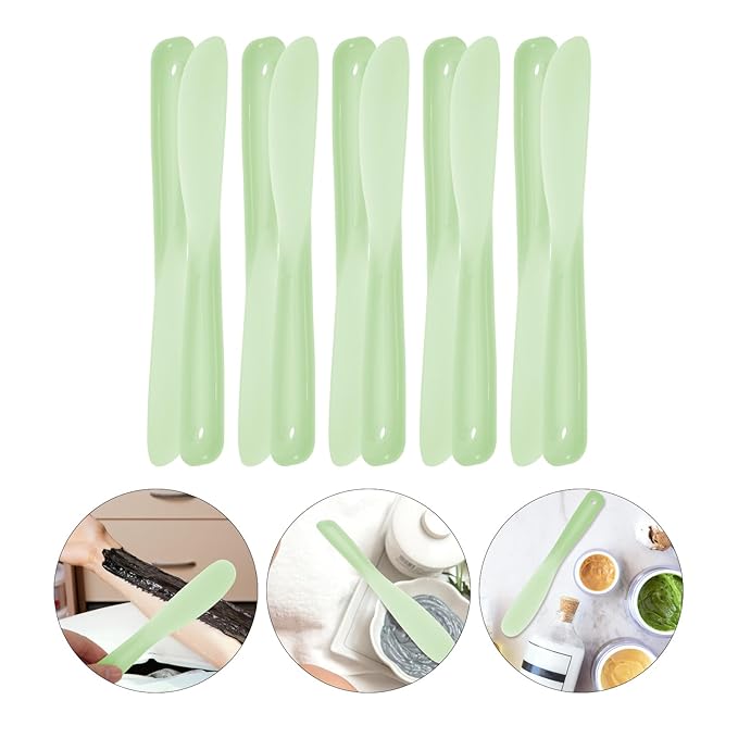 10Pcs Tool Stick Makeup Spatulas Makeup Scoop Cosmetic Scoop Sampling Spatula Cosmetics Mixing Spatulas Cosmetic Applicator Spoon Large Mixing Spoon