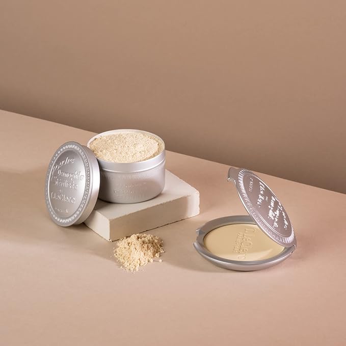 T. Leclerc Compact Pressed Powder - Super-Blendable Face Makeup Longwear Portable Matte Finish for Radiant Natural Medium to Full Coverage Airbrushing Mineral Based For Pores & Imperfections (Canelle)