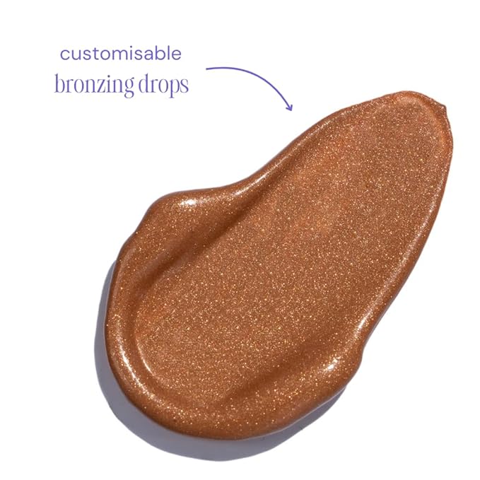 Cosmic Bronzing Drops | Lightweight, Hydrating & Washable Liquid Bronze Drops | Non-Greasy Formula Enriched with Sodium Hyaluronate & Shea Butter | Responsible Mica (30ml/1.01 fl. oz)