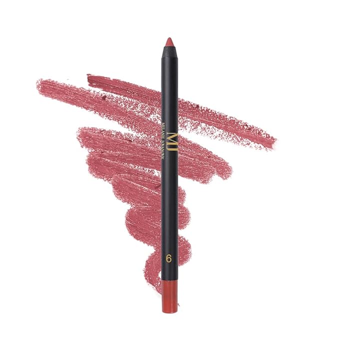 Lip Liner | Soft and Creamy | Moisturizing and Nourishing | Long lasting make up | 6 Beautiful Shades | Mela Beauty Studio Professional Makeup (6)