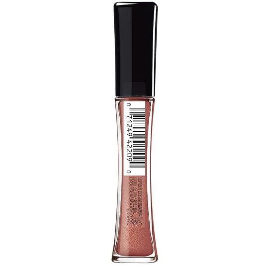 L'Oreal Paris Infallible Pro Gloss Plump Lip Gloss with Hyaluronic Acid, Long Lasting Plumping Shine, Lips Look Instantly Fuller and More Plump, Nude Twinkle, 0.21 fl. oz.