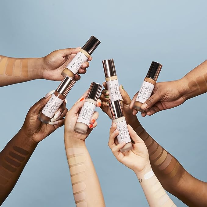 Makeup Revolution, Conceal & Hydrate, Foundation, F0.2, 23ml