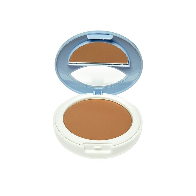 Ruby Kisses No More Blemish Face Powder with Salicylic Acid Korean Makeup Matte Finish Full Coverage Pressed Powder (Cafe Caramel)