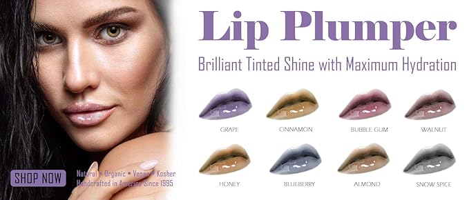 Lip Ink Organic Vegan Brilliant Tinted Lip Plumper Sample - Snow Spice