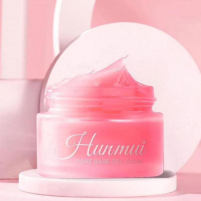 Hunmui Face Primer Pore Base Gel Cream Cover Pores Water Embellish Skin Silky Finish,Remove Oils Light Weight Primer Natural Make Up To Flawless Face Firming Moisturizers