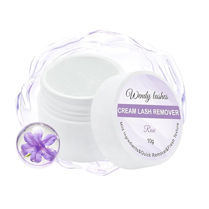 Wendy Eyelash Remover for Lash Extensions: Supply to Lash Artists, Wand, Effectively, Low Irritation, Clear, 5ml, Rose-flavored