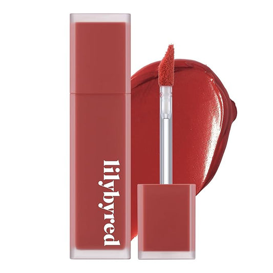 lilybyred Mood Liar Velvet Tint | Korean Moody Matte Lip Stain, Creamy Velvet Texture, Blurring Soft-Focus Effect, Highly Pigmented, Smudge-Proof, Long-Lasting, 0.14 oz. (07 Calm Fig)