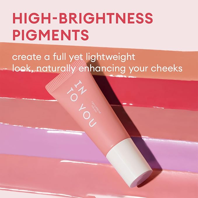 INTO YOU Liquid Blush for Cheeks, Water Sense Evolves Into Soft Fog Powder Matte and Natural Finish, Light and Comfortable Cream to Hold Makeup, Warm Apricot(A05)