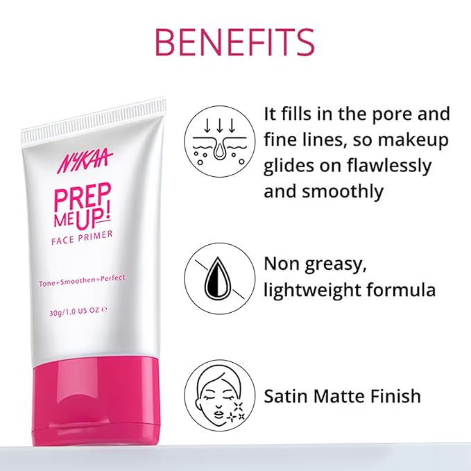 Prep Me Up Face Primer by Nykaa Cosmetics for Women - 1 oz Primer