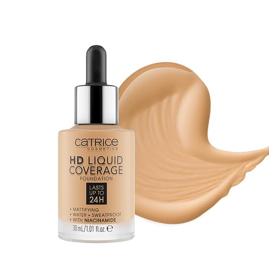 Catrice | HD Foundation 35 & Prime & Fine Dewy Glow Spray Bundle | Full Coverage Makeup | Vegan & Cruelty Free