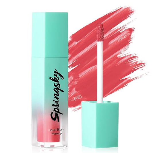Liquid Blush - Soft Moisturizing Matte, Long-Wearing Smudge-Proof Natural Blush - 01 Coral Peach