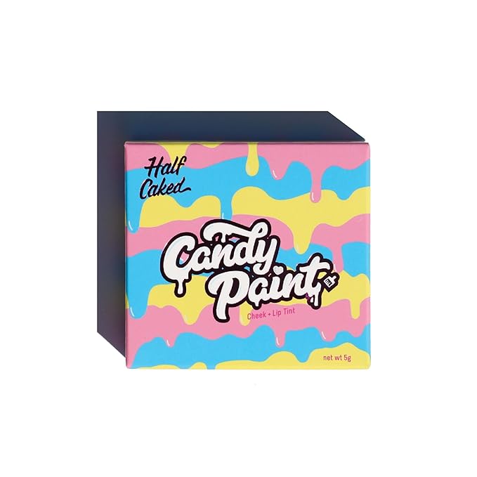 Half Caked Candy Paint Cheek + Lip Tint - Clean, Vegan & Cruelty-Free Makeup for Natural Rosy Glow, Dewy Finish, Enriched with Vitamin E, Perfect for dry or sensitive skin, 5g (Island In The Sun)