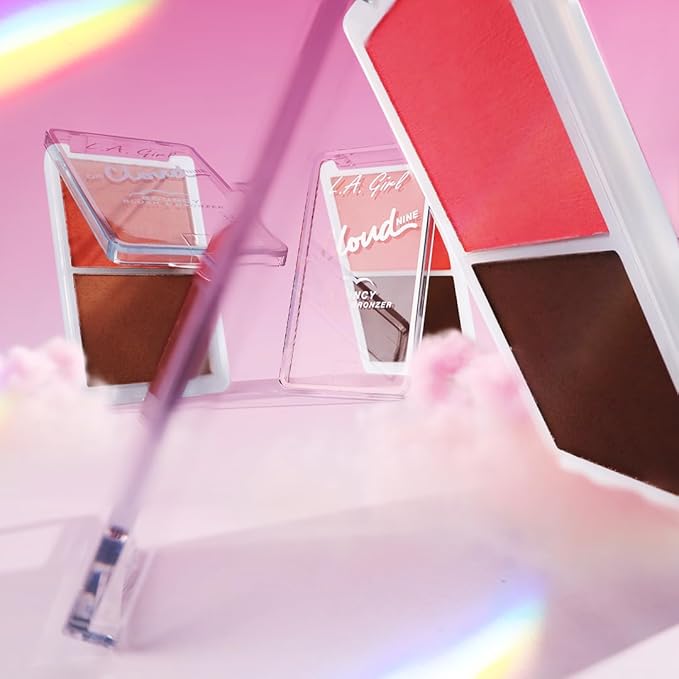 L.A. Girl On Cloud Nine Bouncy Blush Bronzer, Coral Bliss GBL499