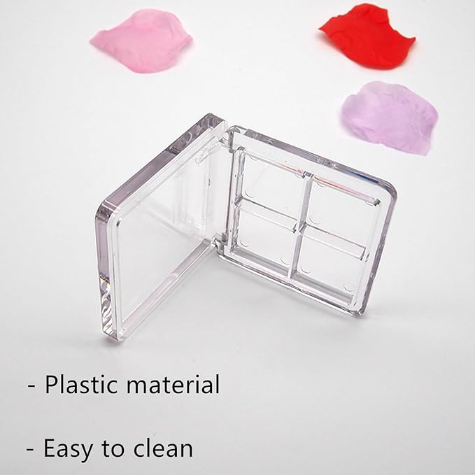 Empty Lipstick Palette, 3 Pieces Empty Makeup Palette Box Eyeshadow Palette Box DIY Eyeshadow Powder Blush Lipstick Palette for Women Daily and Travel Use