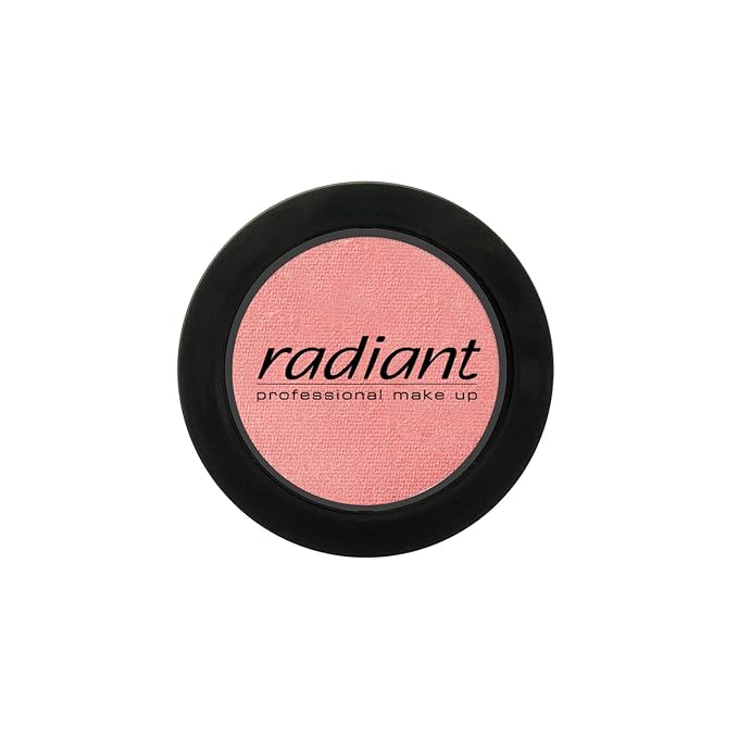Radiant Professional Blush Color - Pressed Powder Compact Blusher in Matte & Pearly Shades - Suitable for Most Skin Types - Easy to Apply - 4 grams - Peach (125)