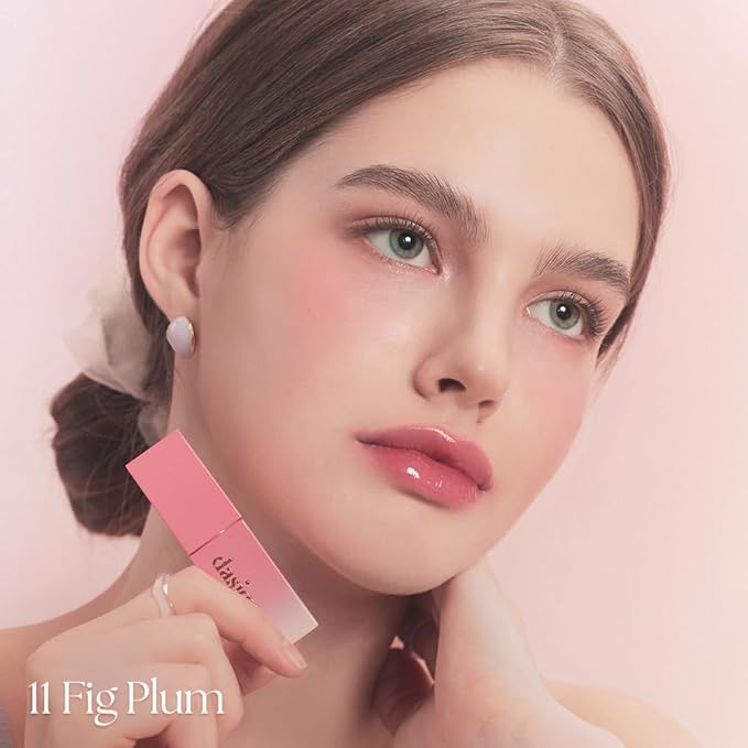 dasique Juicy Dewy Tint (11 Fig Plum) 0.12 oz | Light Application with moisture | Long-wearing Glossy Lip Stain, Non-sticky | Vegan, Cruelty-free | K-beauty