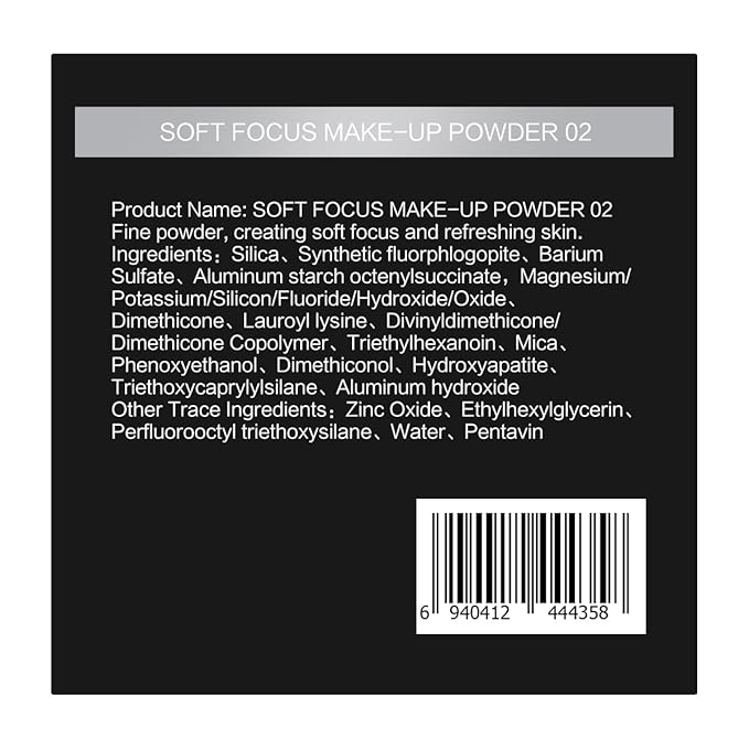 Soft Focus Loose Setting Powder, Waterproof, Matte, Oil Control, Shine Free, Talc-Free Face Powder Makeup, 24H Longwear Finishing Powder, 02 Translucent For Oily